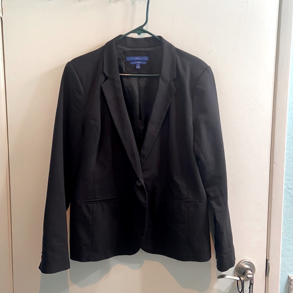 COPY - COPY - Apt. 9 Black Blazer Size 18